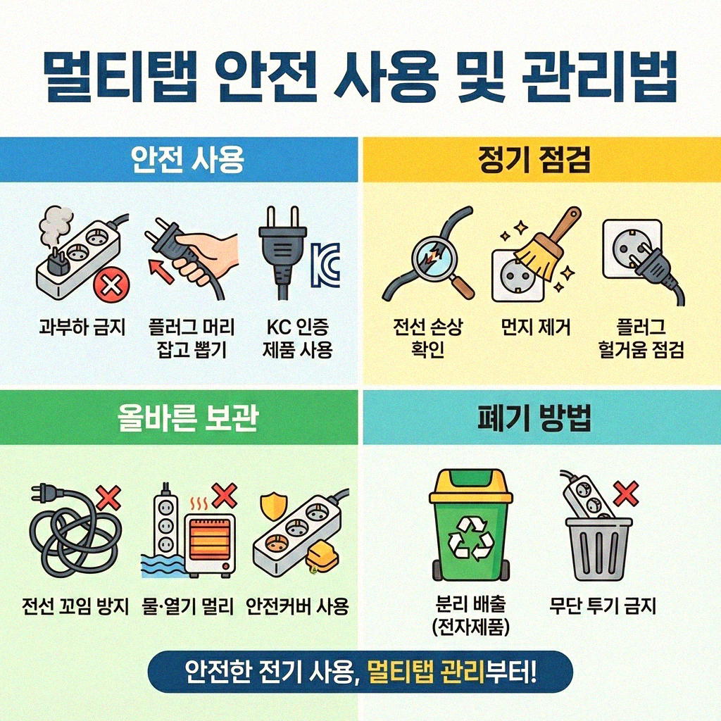 전기 절약의 숨은 조력자 멀티탭 제대로 사용하는 법