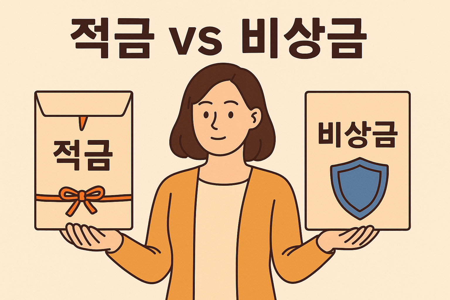 "적금 vs 비상금"에 대한 이미지입니다.