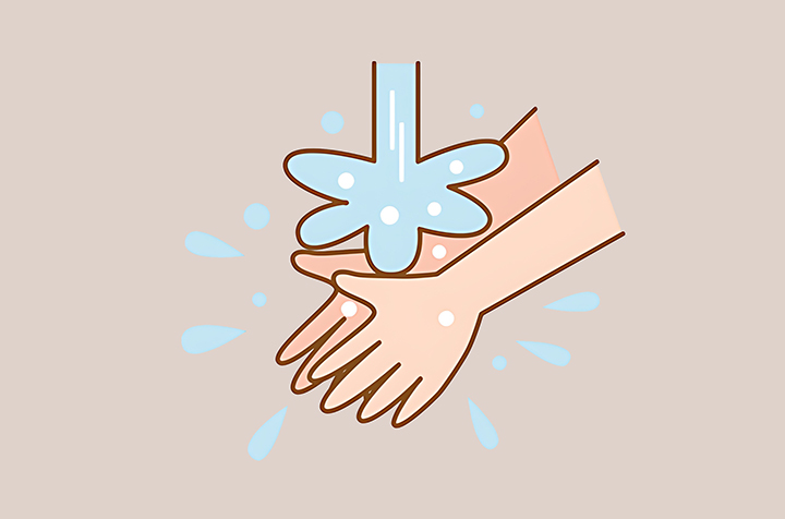 손을-세척하는-모습