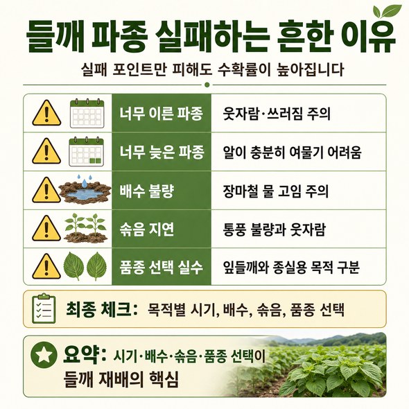 들깨 파종시기