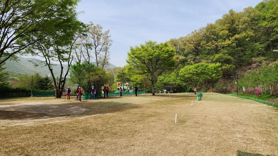 군포시 초막골 생태공원 파크골프장 전경