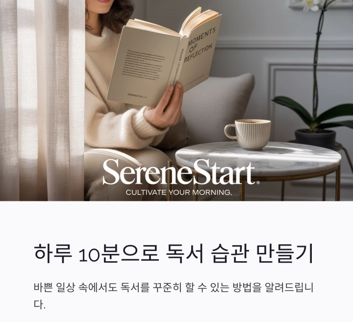 하루 10분 독서 습관 : 작지만 큰 변화를 위한 한 걸음