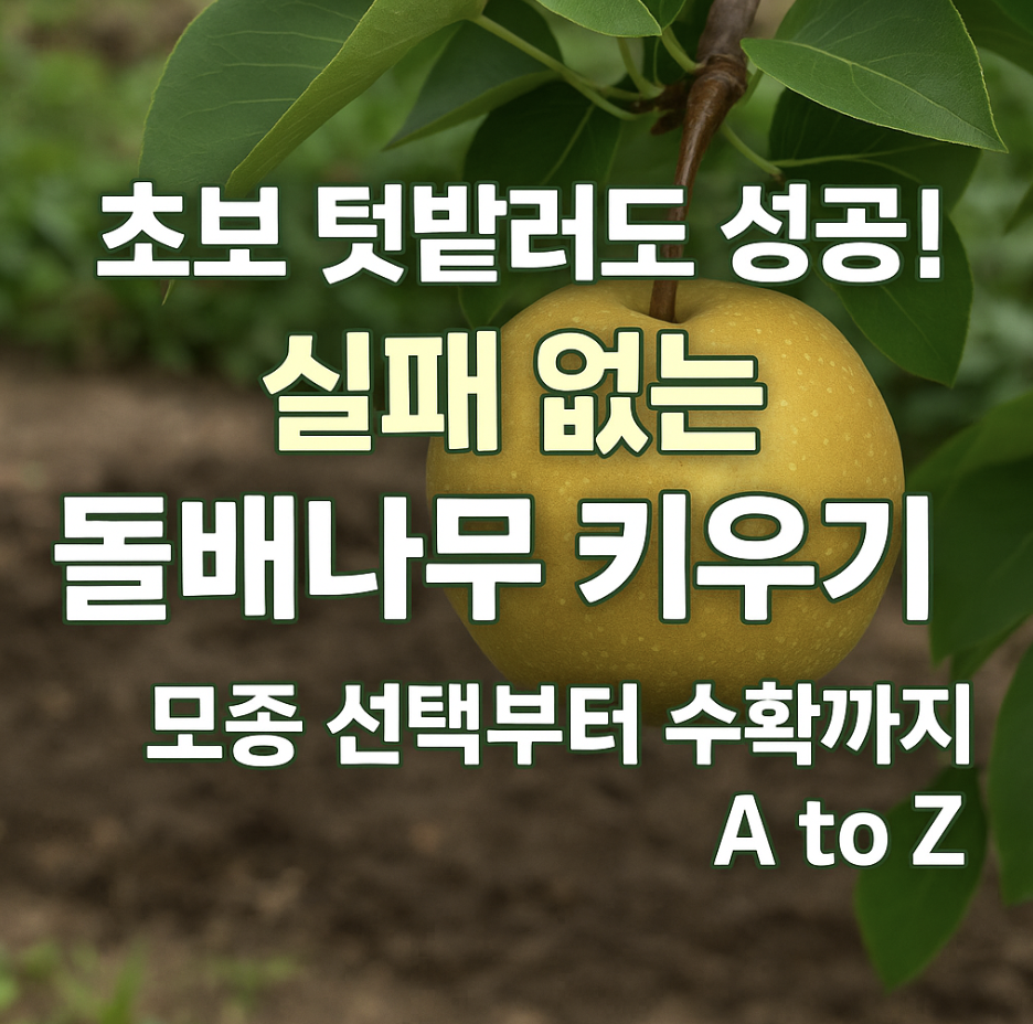 초보 텃밭러도 성공! 실패 없는 돌배나무 키우기 (모종 선택부터 수확까지 A to Z)