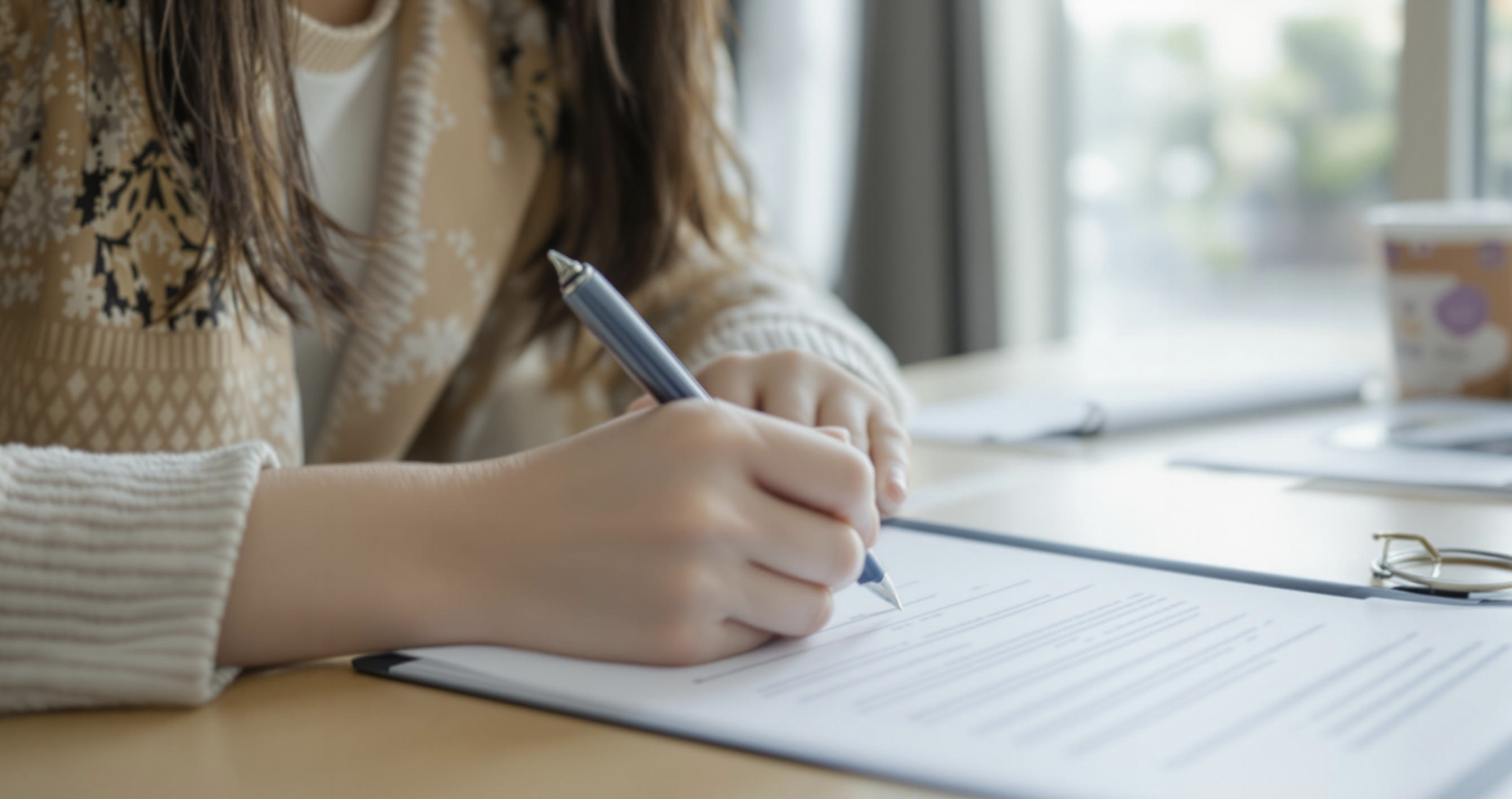 주택임대차계약을 하는 모습