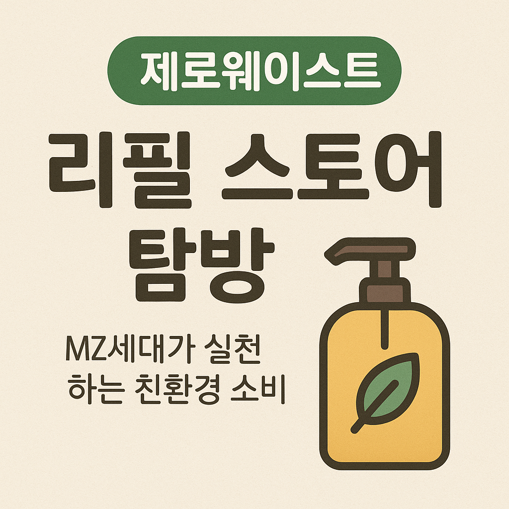 제로웨이스트 &amp; 리필 스토어 탐방｜MZ세대가 실천하는 친환경 소비