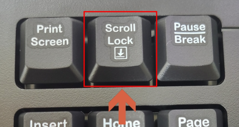 키보드 Scroll Lock(스크롤 락)키