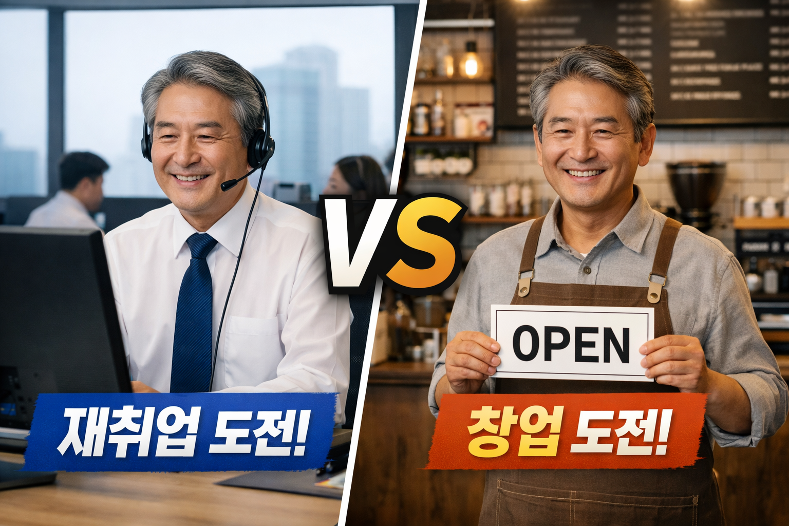 은퇴 이후 인생 2막, 재취업 vs 창업 현실적인 장단점 총정리