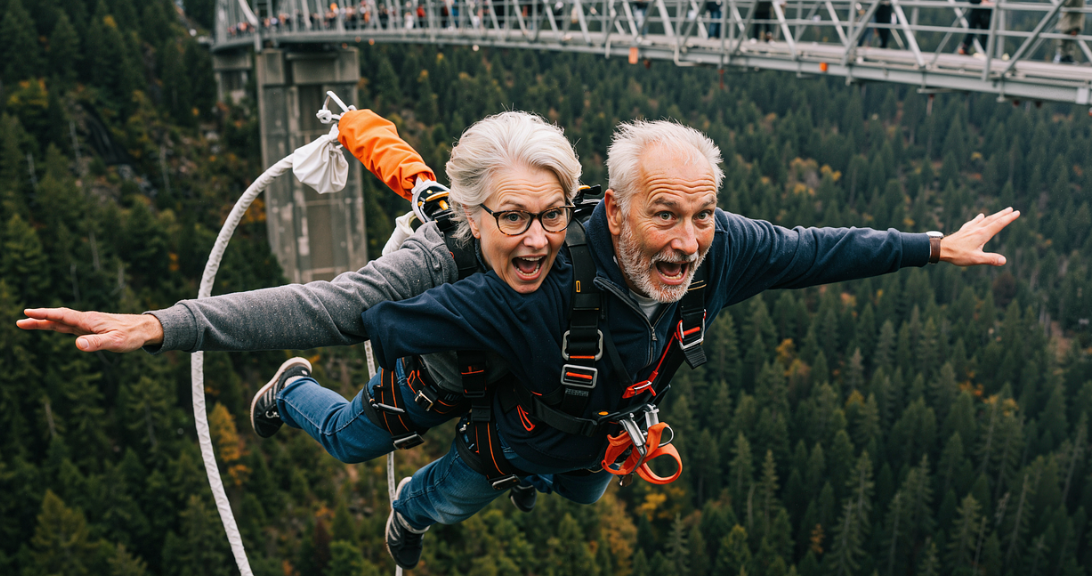 노인들이 여가를 즐기는 사진