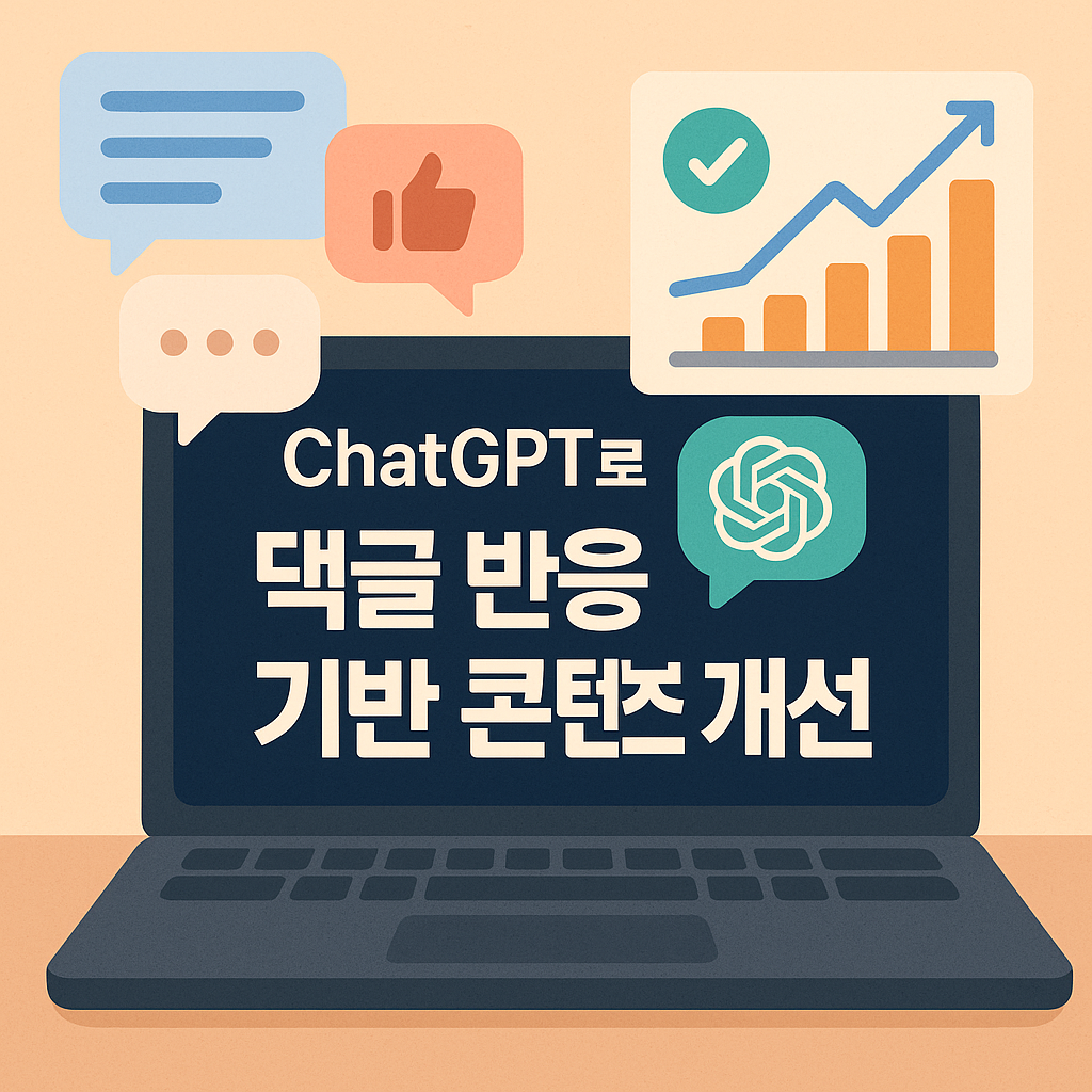 💡 ChatGPT로 댓글 반응 기반 콘텐츠 개선 루프 만들기
(독자가 남긴 말 속에 다음 아이디어가 있다)