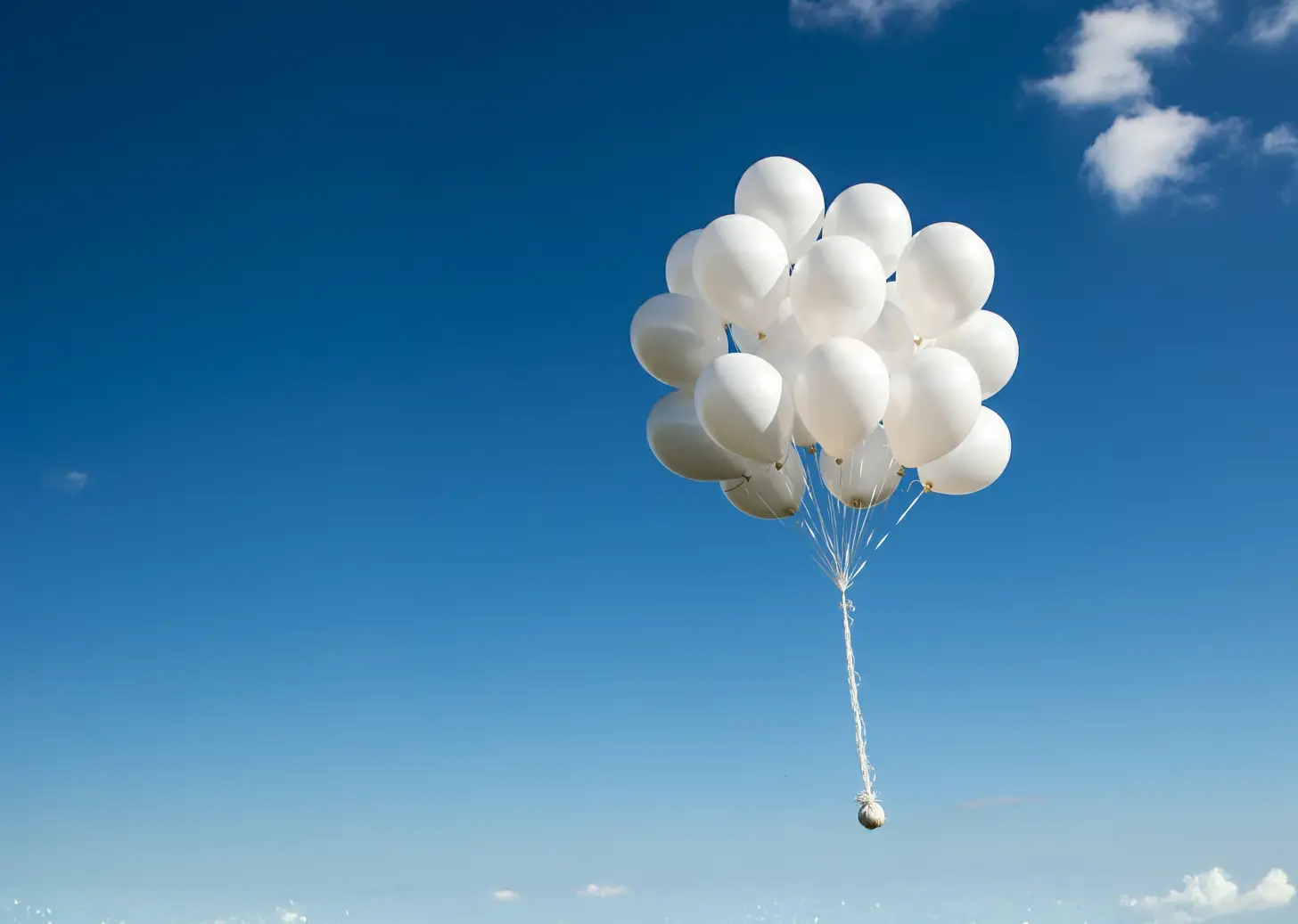 하얀색 풍선