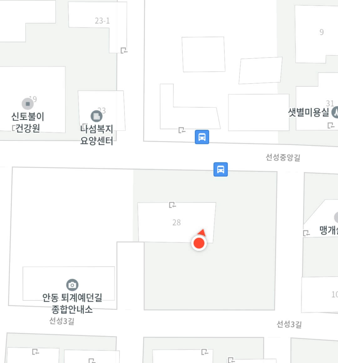 안동 퇴계예던길 종합안내소 주차장 지도 2