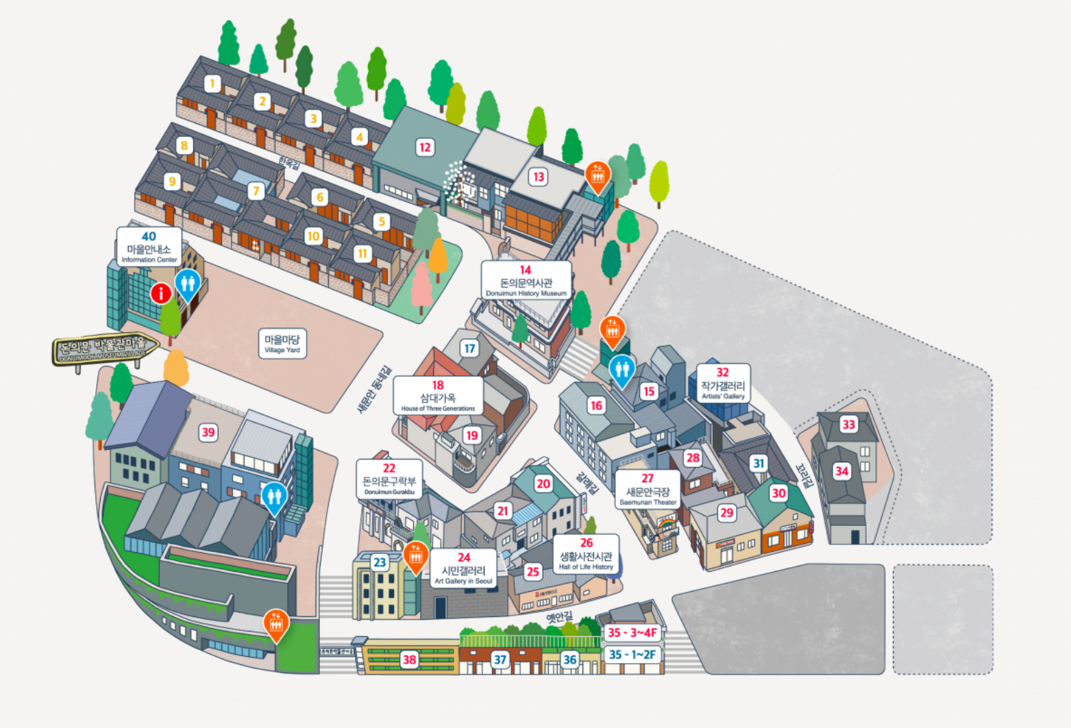 마을지도 사진입니다.