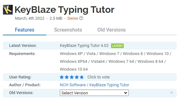 KeyBlaze-Typing-Tutor