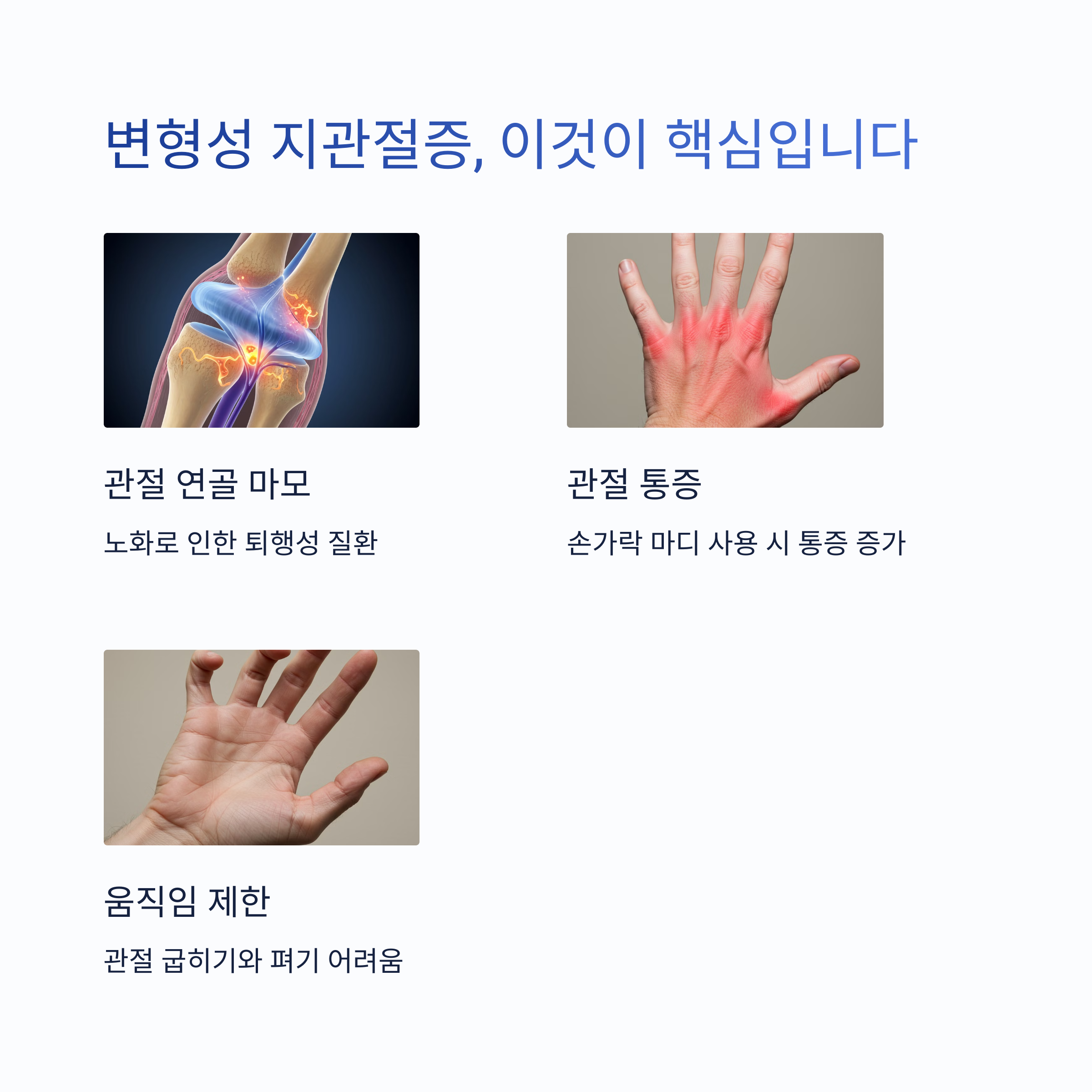 핵심 증상과 악화 요인 요약글이미지