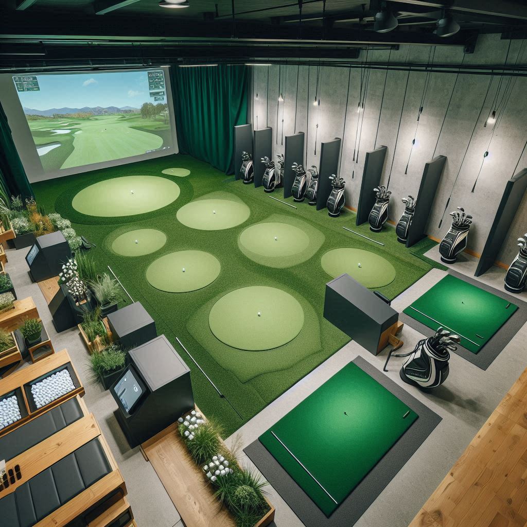 실내골프연습장 배경
