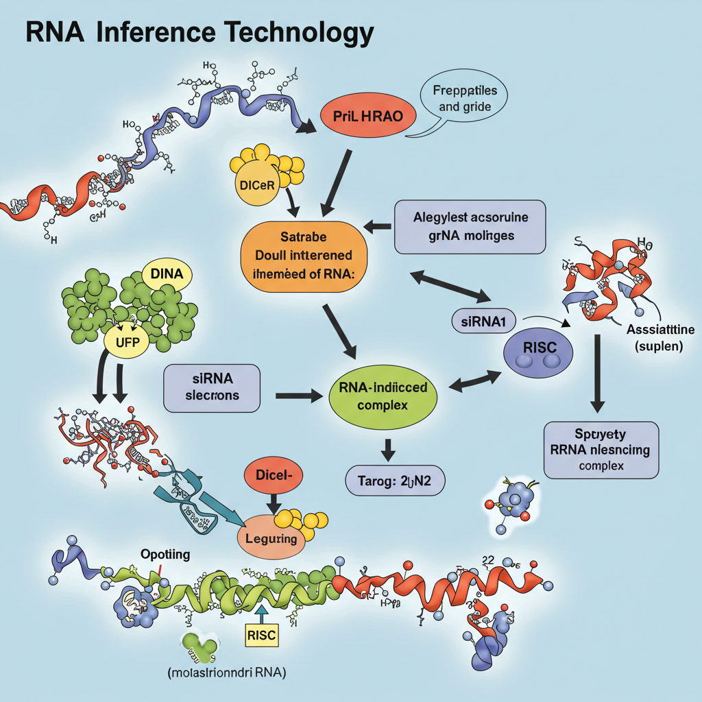 RNA간섭을 나타낸 사진