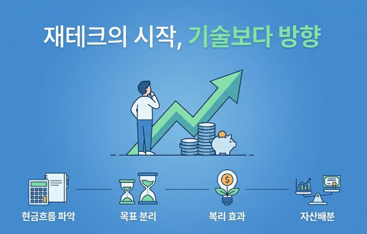 재테크 시작법 (현금흐름, 복리효과, 자산배분)
