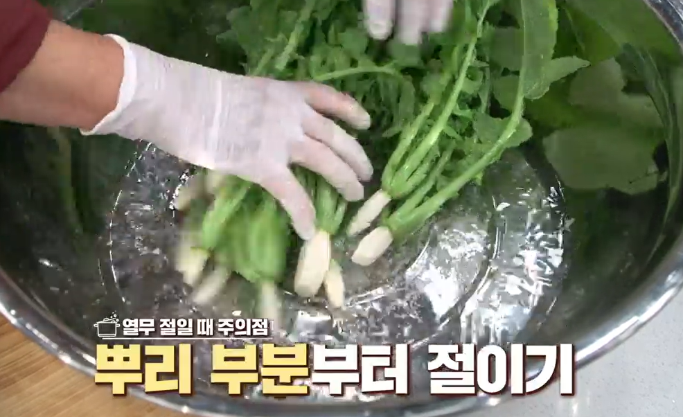 열무물김치담그는법