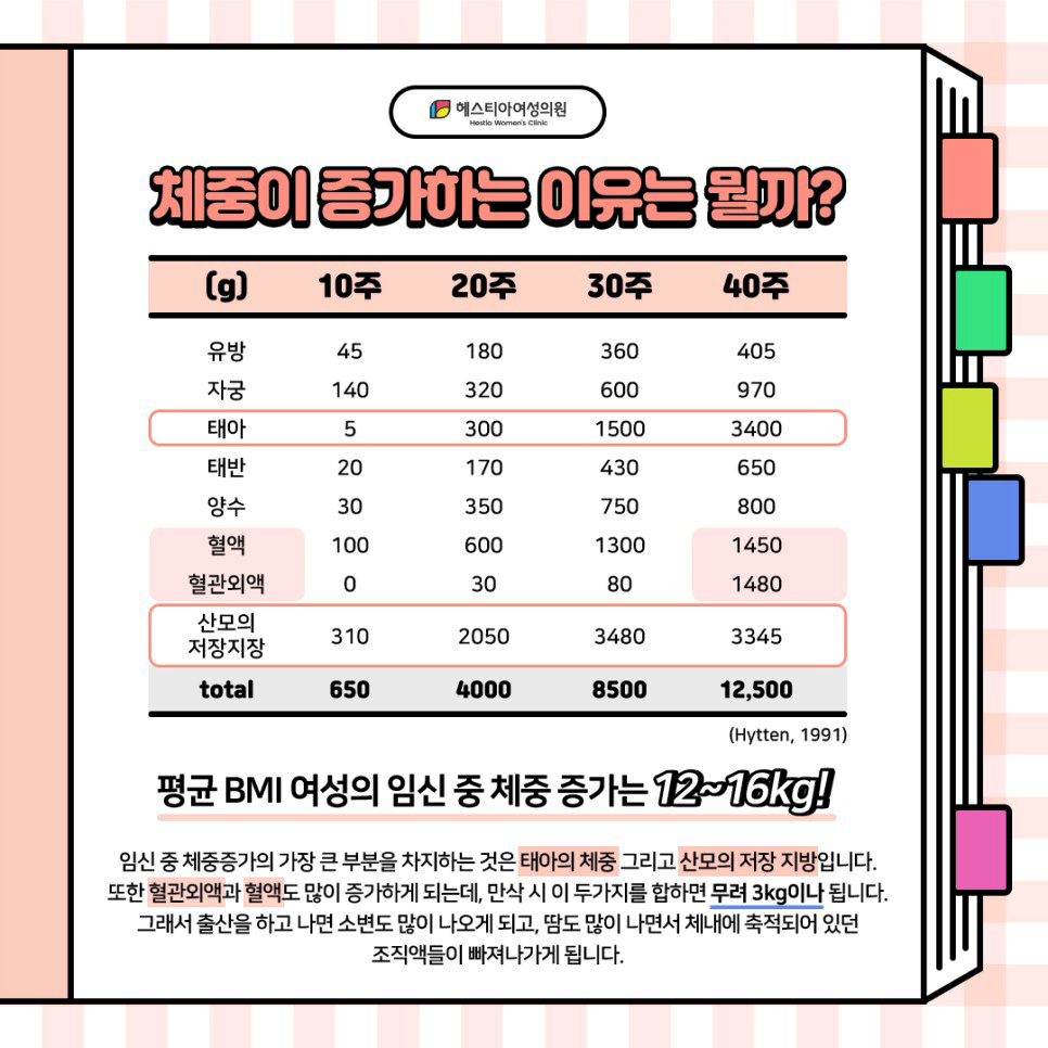 임신체중증가
임신적정체중
임신체중감량
