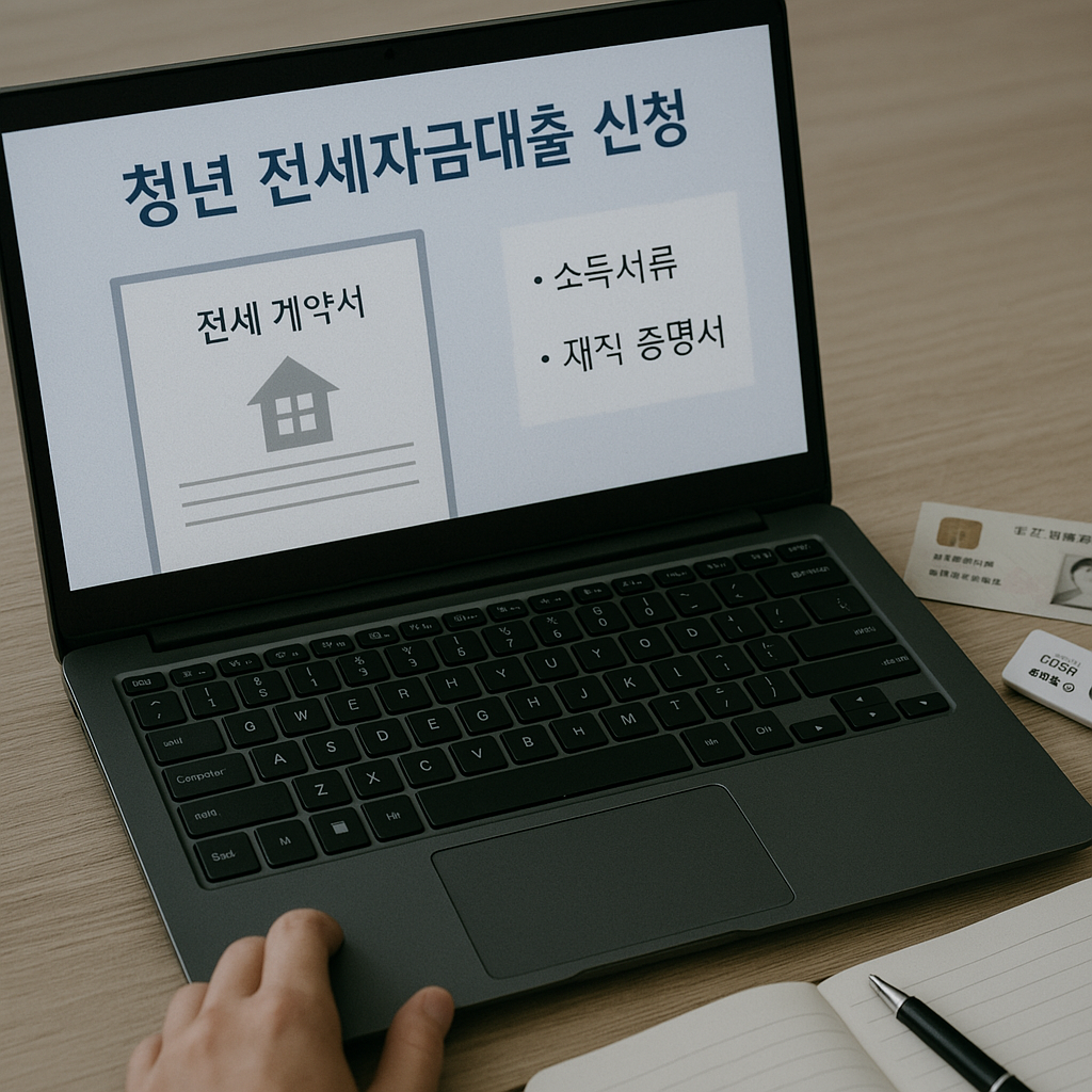 청년 전세자금 대출 신청 관련 사진