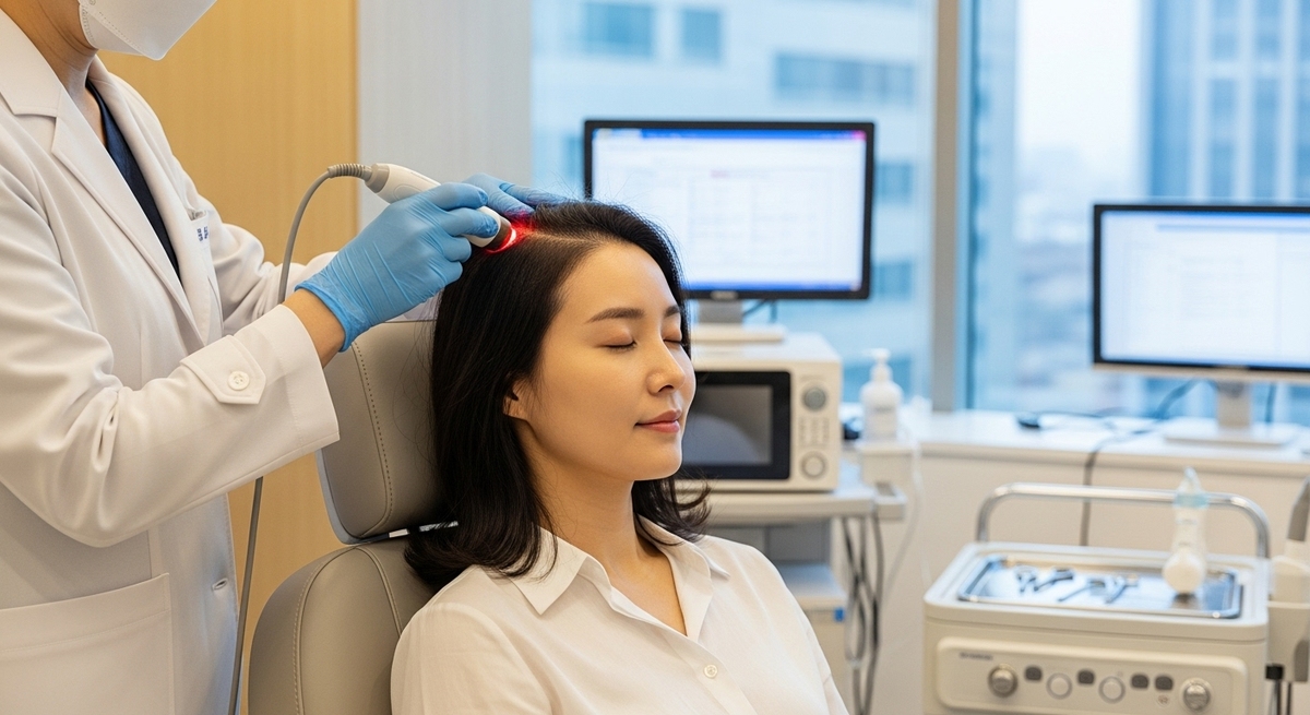 ๋ํผ ์ํ ๊ด๋ฆฌํ๋ ์ฌ์ฑ