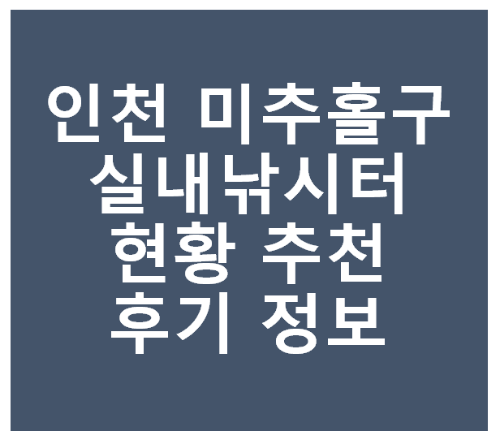 인천 미추홀구 실내 낚시터