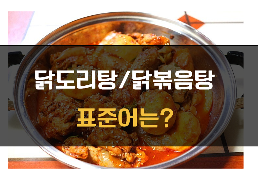 닭도리탕 닭볶음탕 표준어