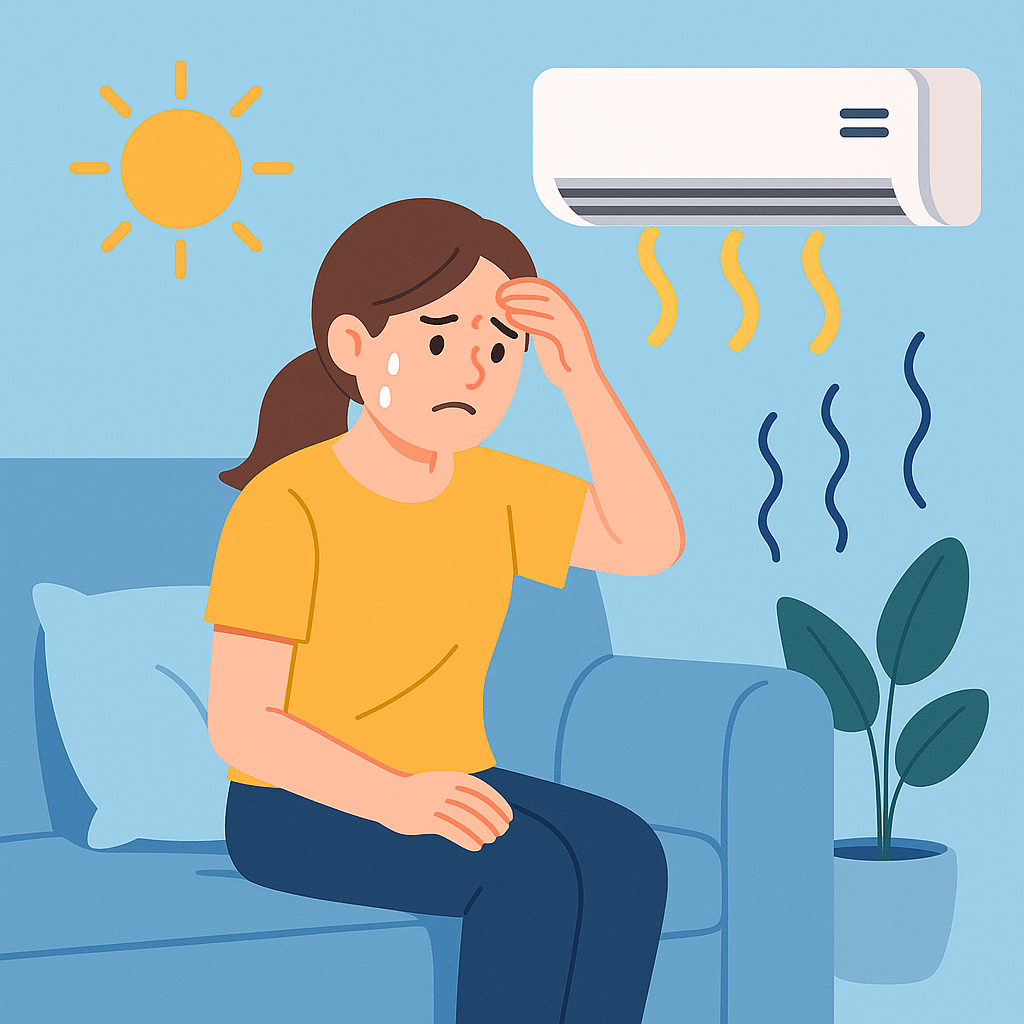 에너지 부담금으로 힘들어 하는 여성