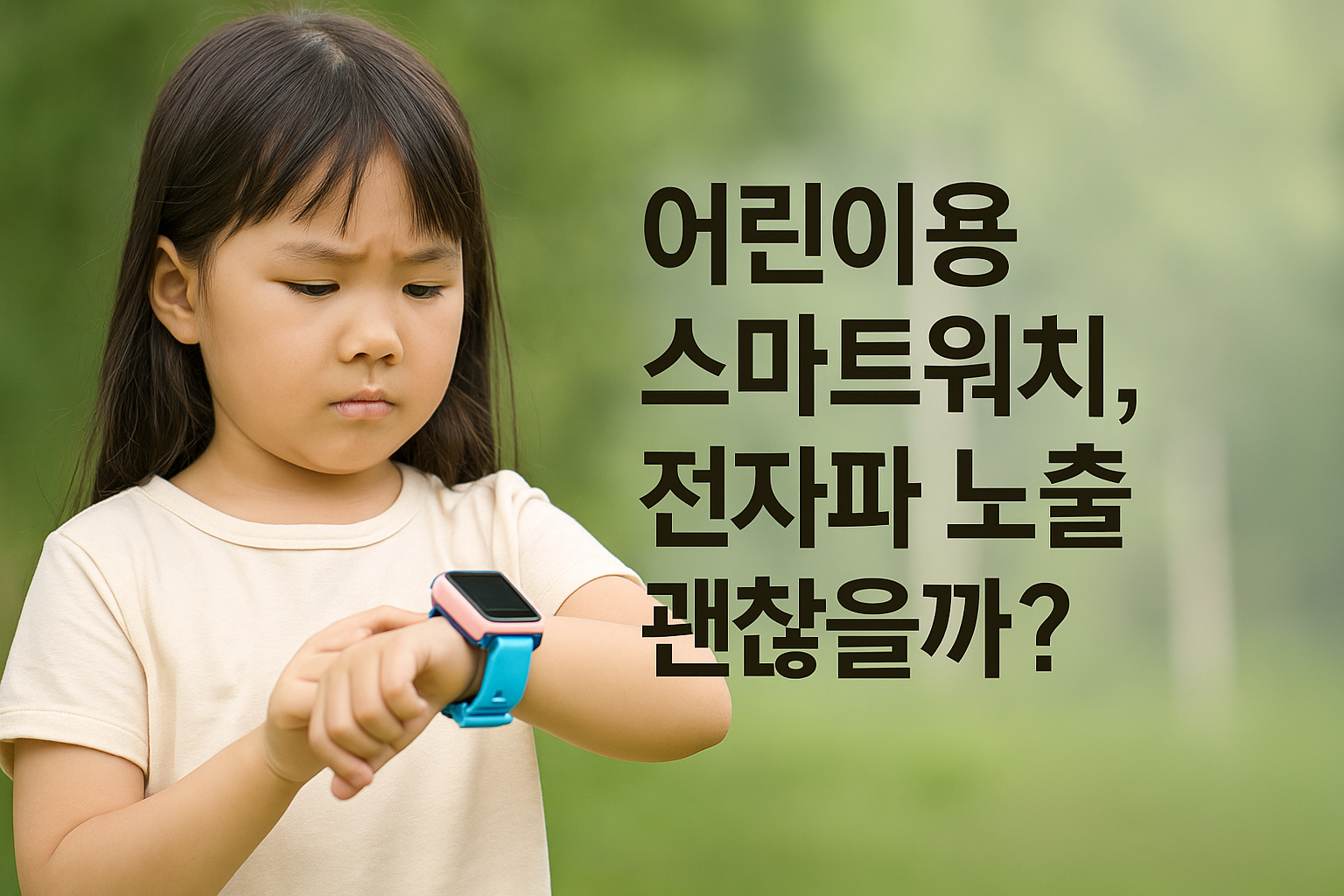 어린이용 스마트워치 전자파 노출