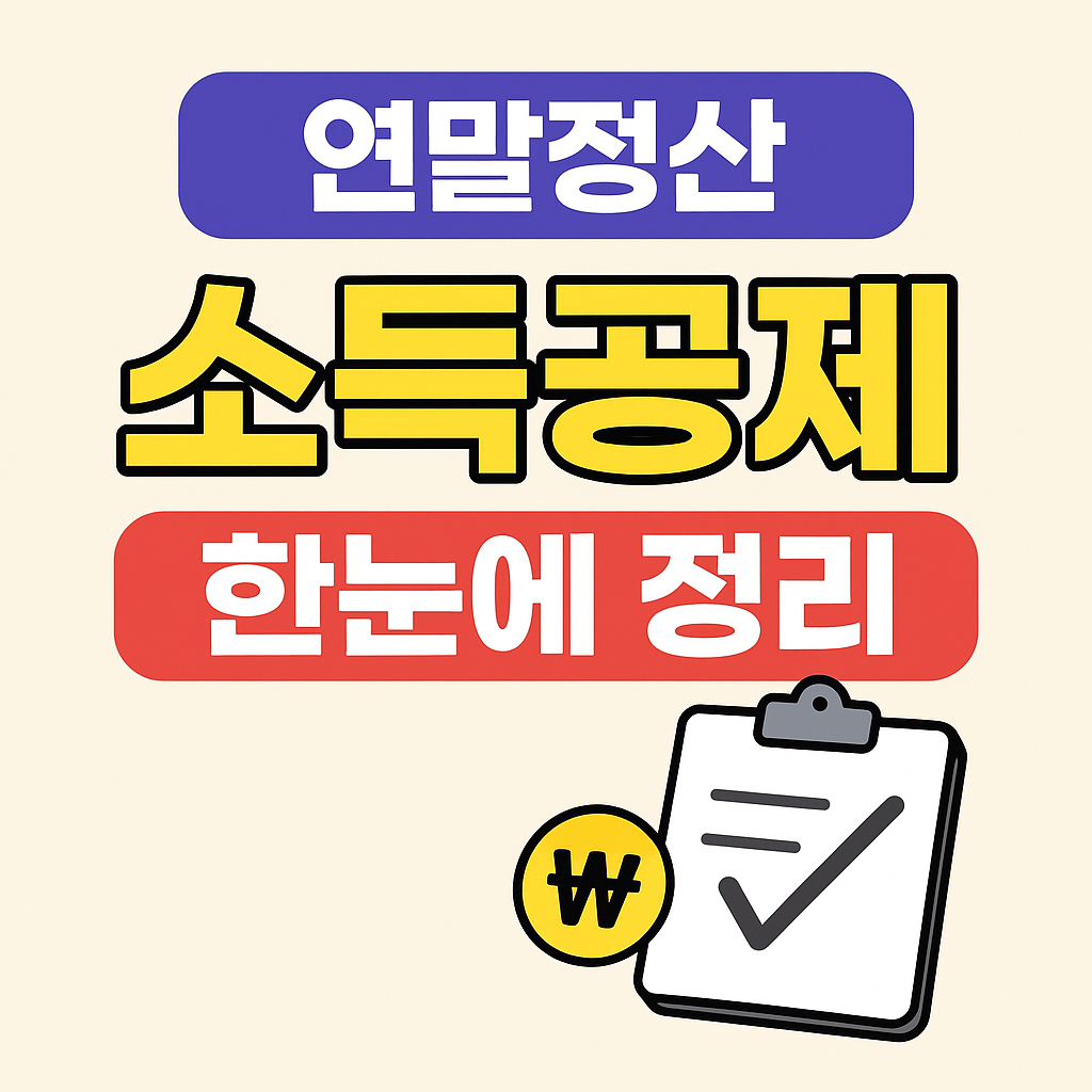 연말정산 소득공제 항목, 이것만 보면 끝!