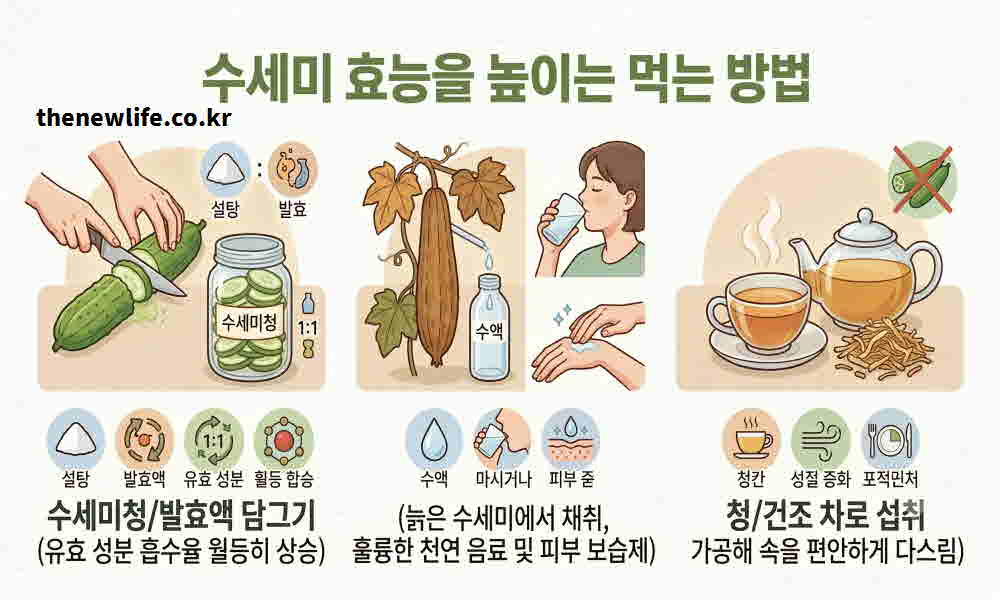 수세미 효능 높이는 먹는 방법