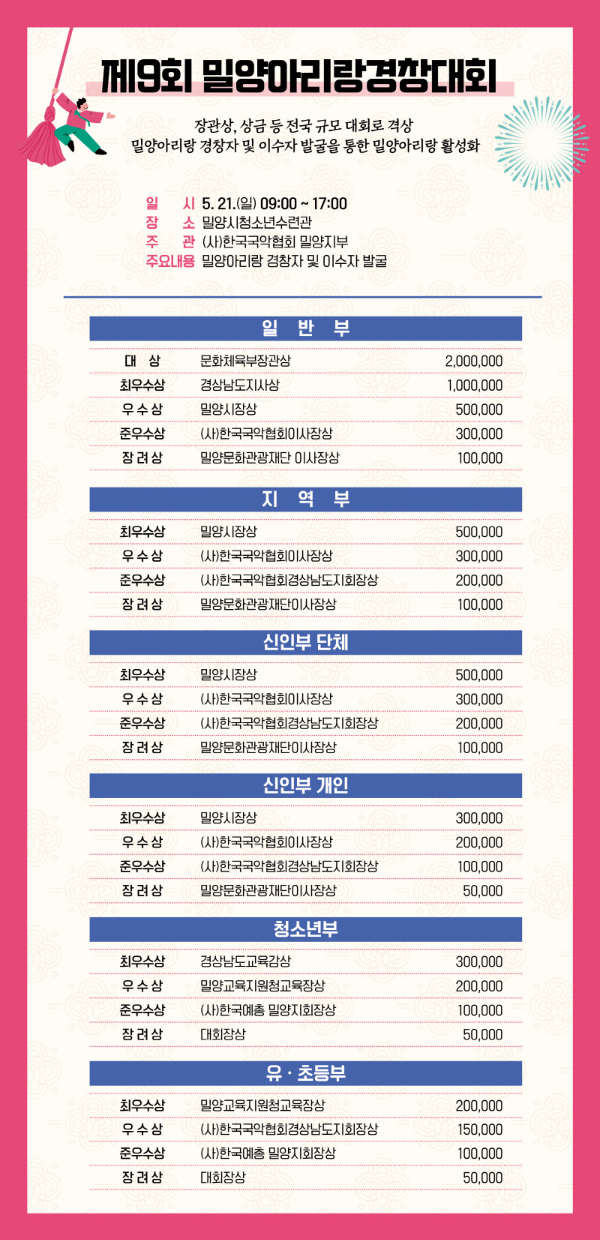 제9회 밀양아리랑경창대회