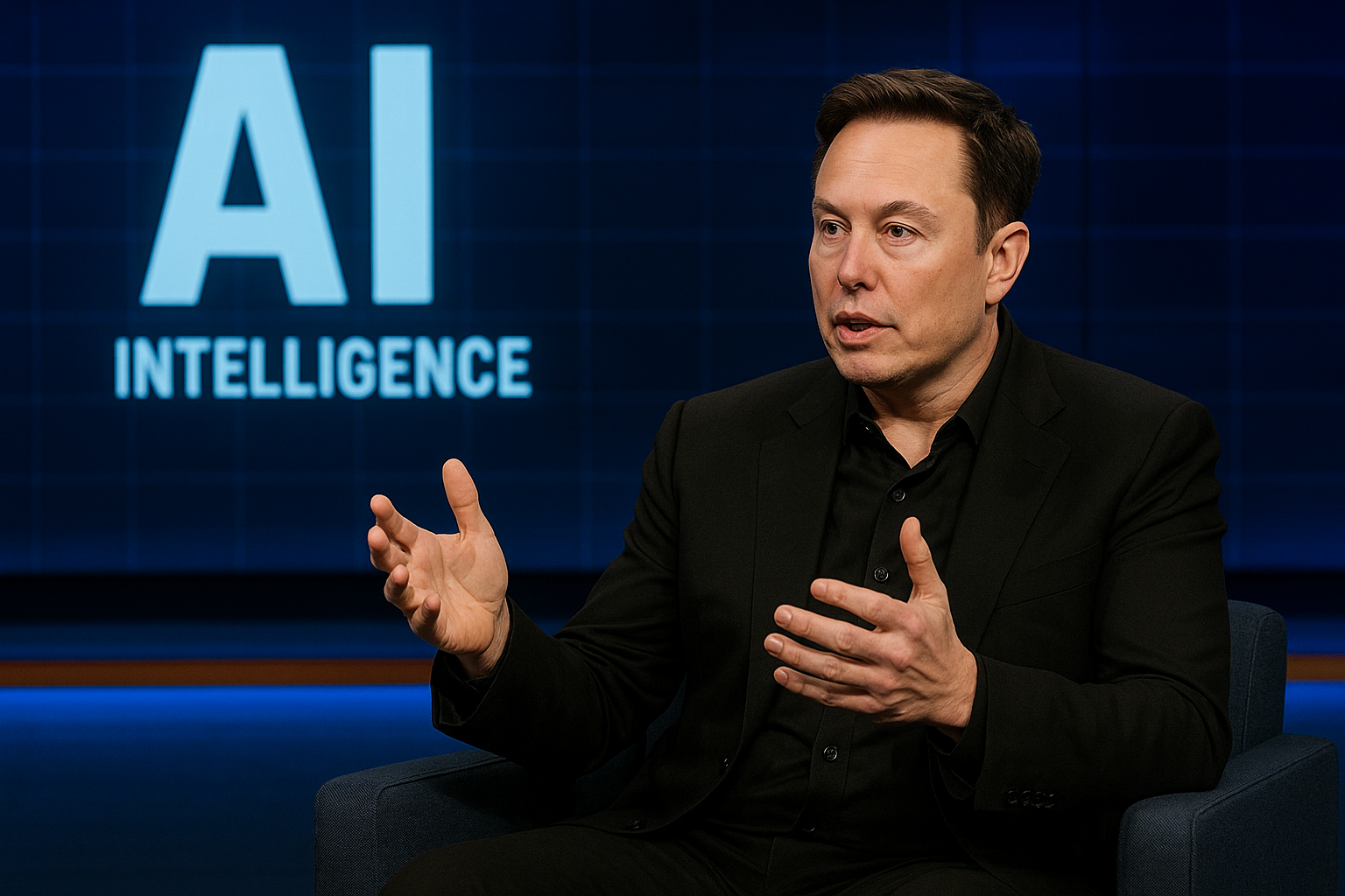 일론머스크 aI 인터뷰 장면