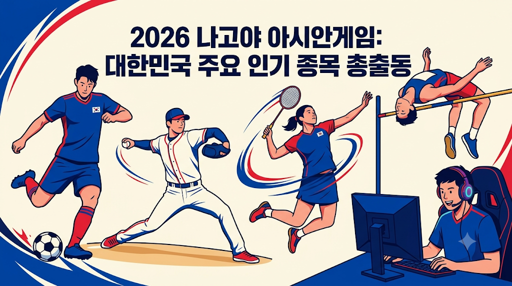2026 아시안게임 주요 인기종목