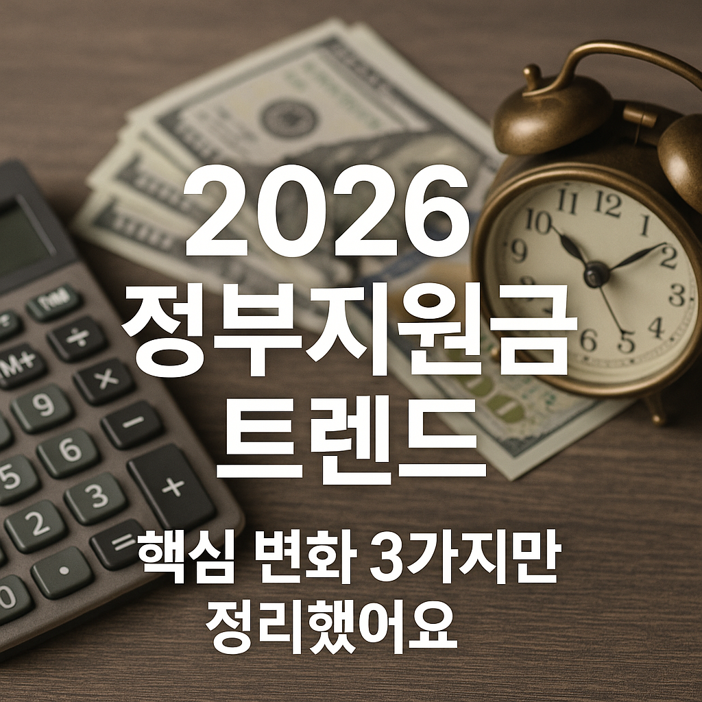 2026년 정부지원금 트렌드 리포트｜소상공인이 주목해야 할 핵심 변화 3가지
