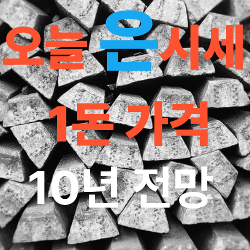 오늘 은시세 1돈 가격부터 1kg·1g 단위까지 총정리, 10년 전망