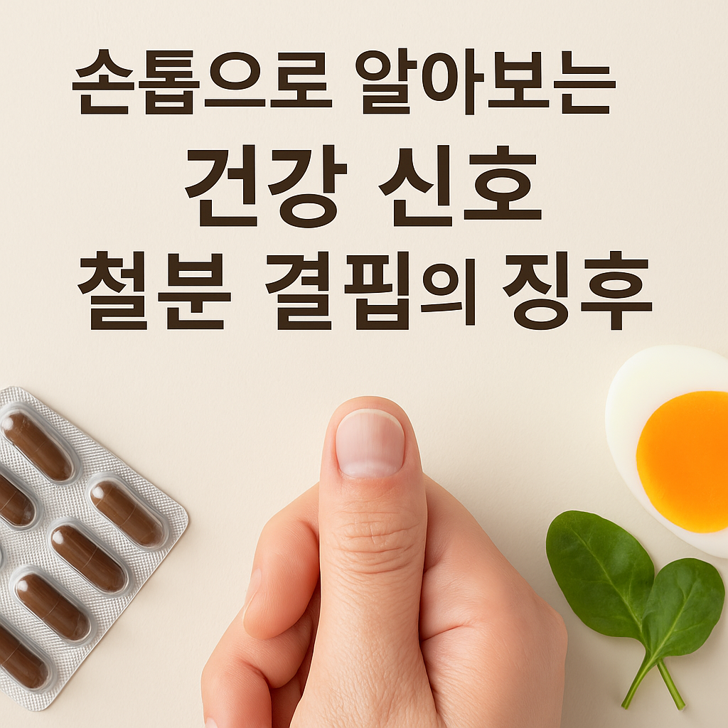 손톱으로 알아보는 건강 신호 철분 결핍의 징후