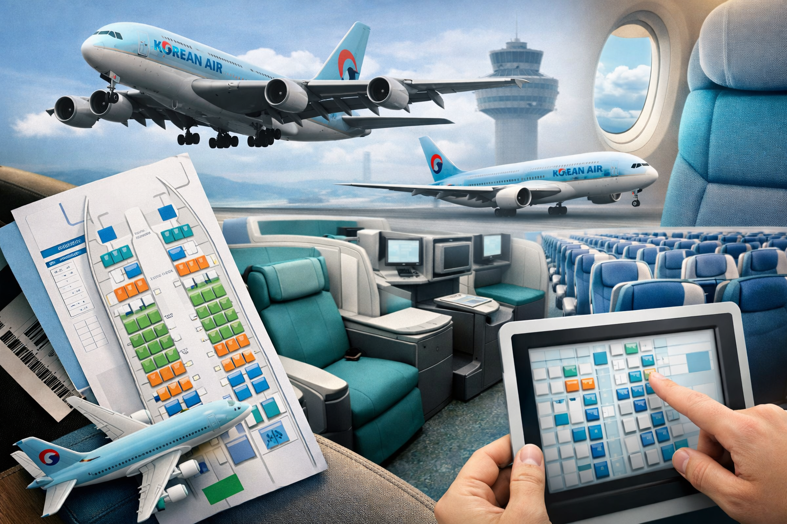 대한항공 좌석배치도 확인방법 총정리｜기종별 좌석 선택 꿀팁까지 관련 사진
