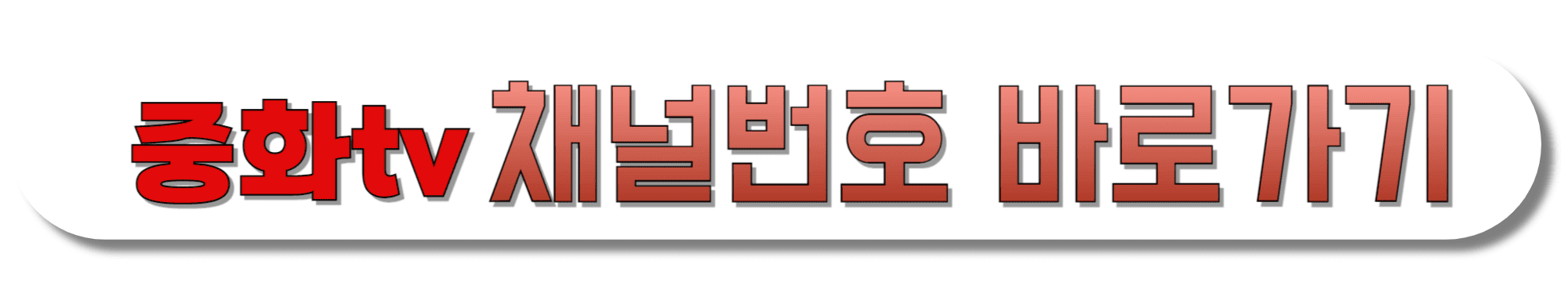 중화TV-채널번호-바로가기