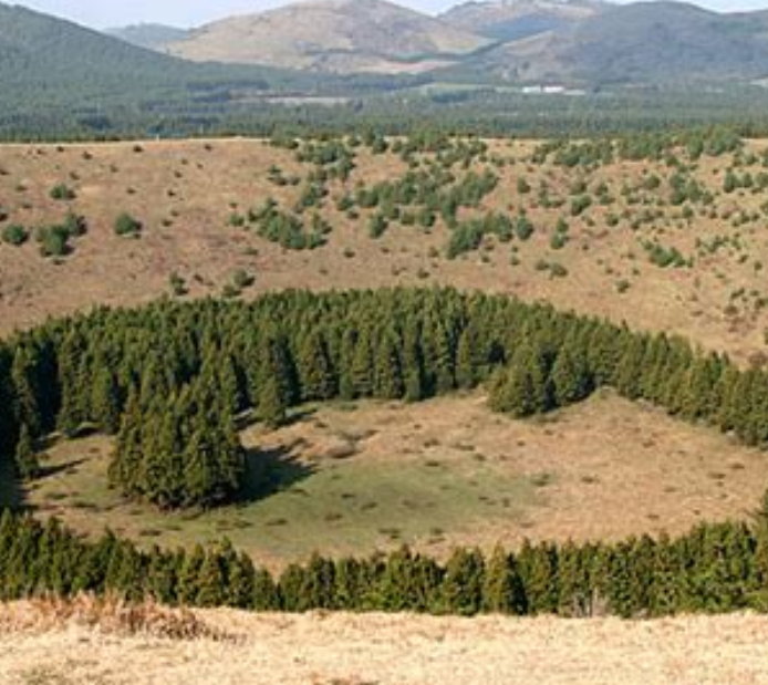 아부오름의 순수 자연 사진