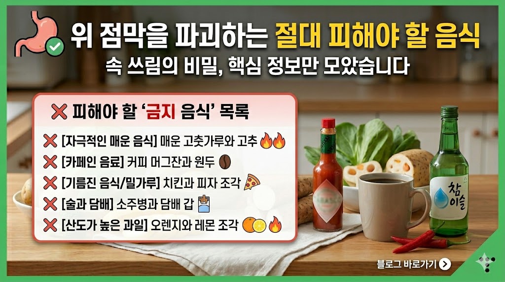 위궤양에 좋은 음식