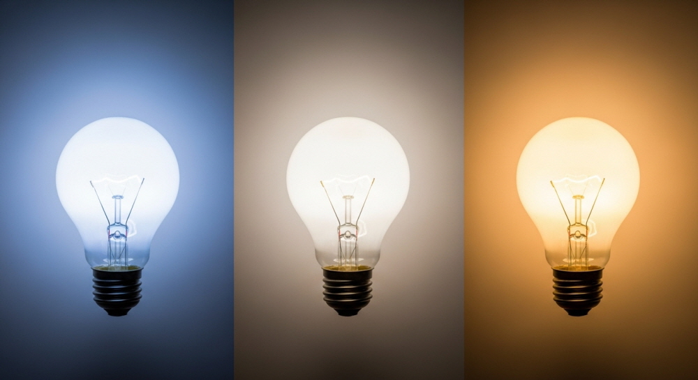 형광등 색깔 차이