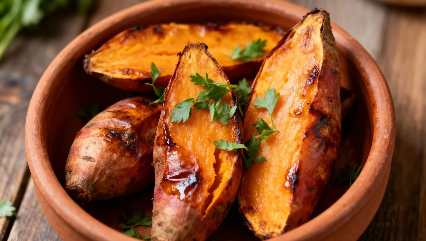 입안에서 살살 녹는 호박고구마, 눈 건강과 면역력을 위한 최고의 선택!