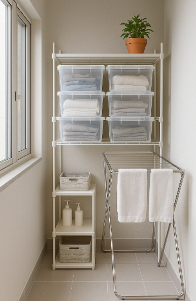 베란다 수납 관련 사진