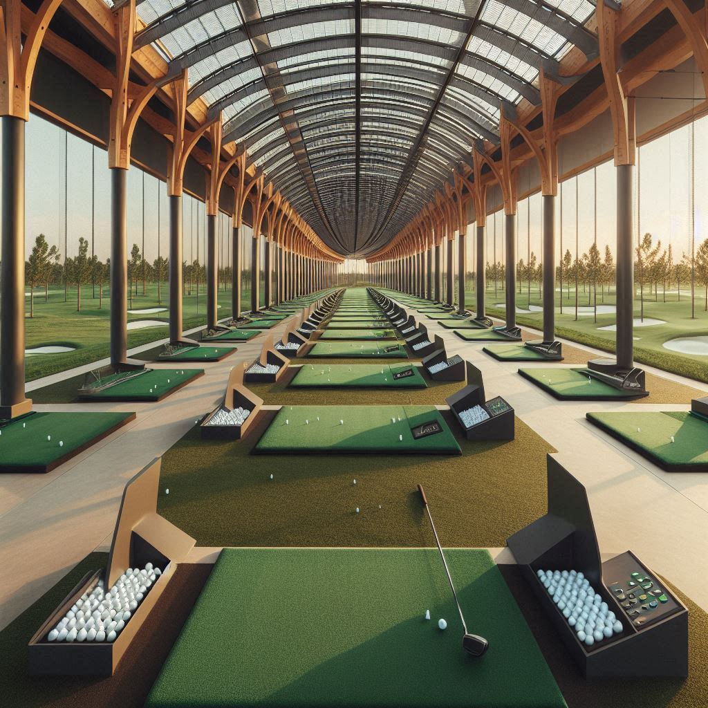 실외골프연습장 배경