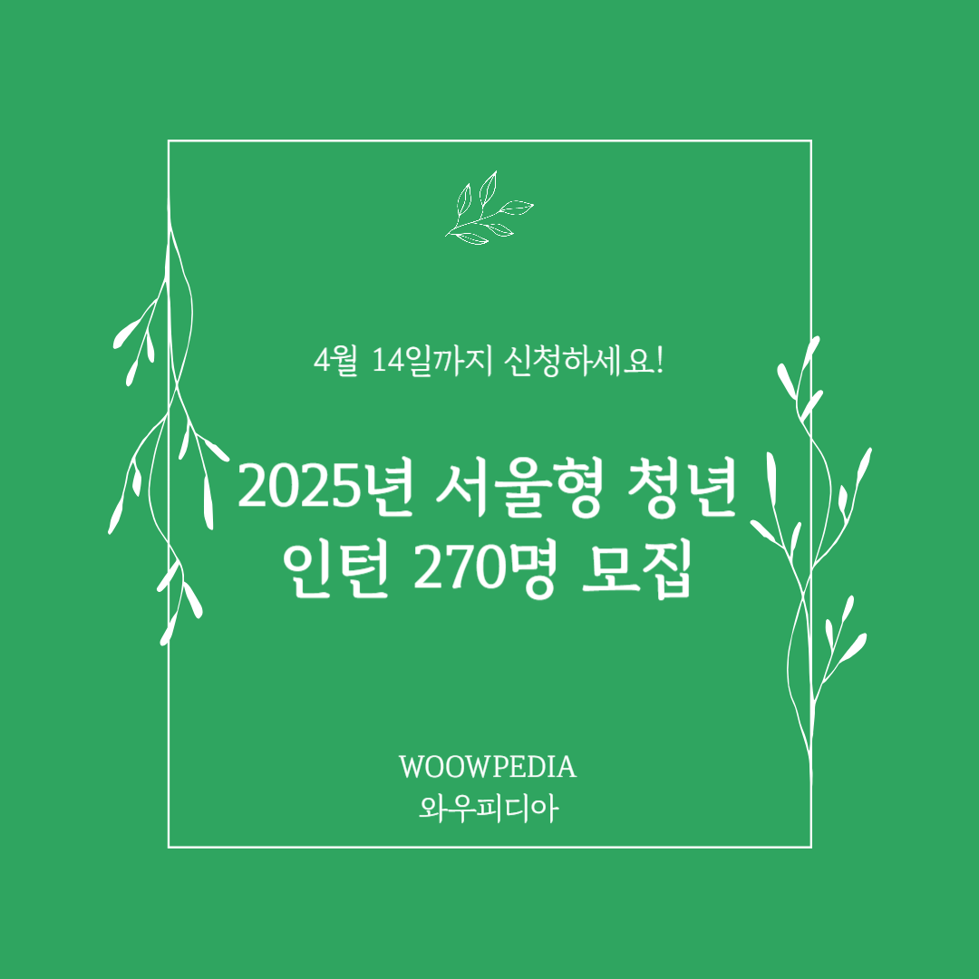 2025년 서울형 청년인턴 직무캠프 모집
