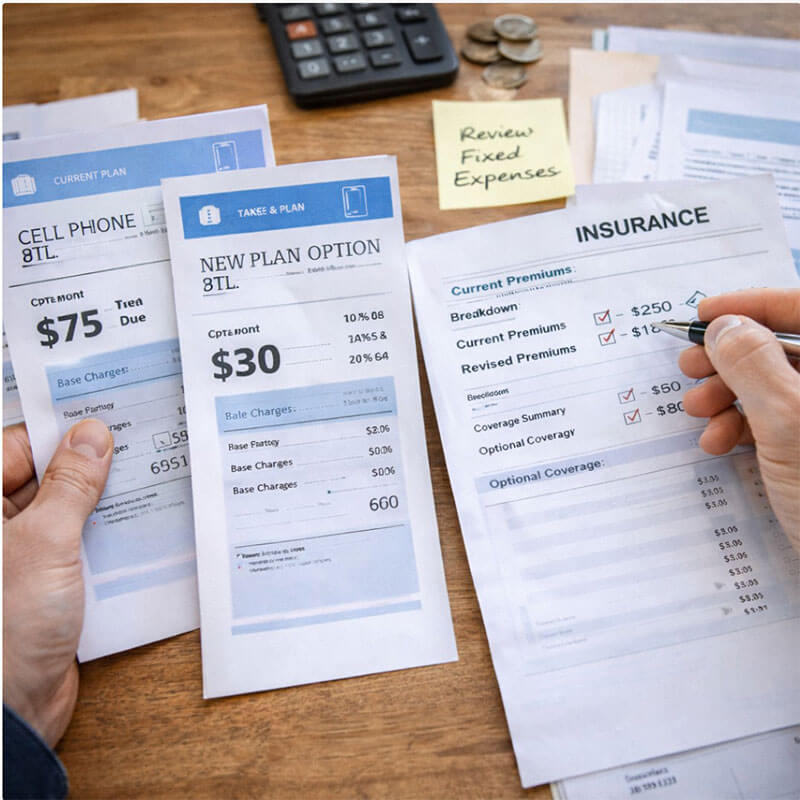 고정비 점검 기준을 정리하는 통신비 보험료 문서