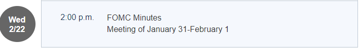 FOMC 회의록 (1월) 발표 오후 2시