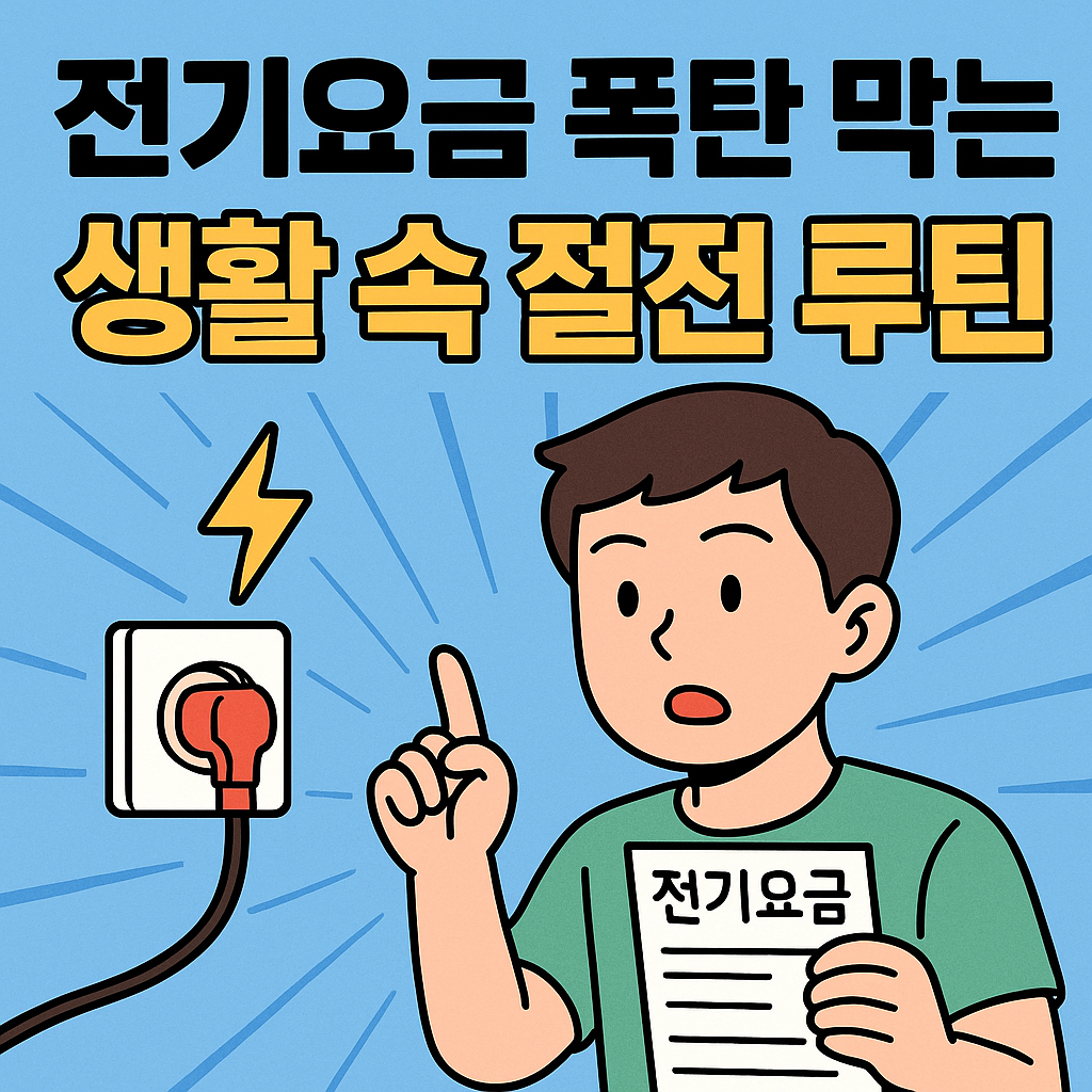 폭탄 막는 생활 속 절전 루틴