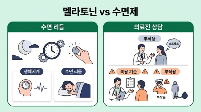 멜라토닌과 수면제 차이